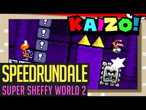 Super Sheffy World 2-Speedrun (hartes Kaizo Mario) in 37:22 von JokerStreamOk | Speedrundale