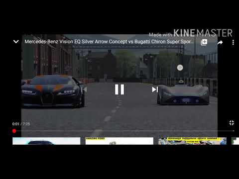 Bugatti chiron super sport 300 + Vs Mercedes Benz vision EQ silver