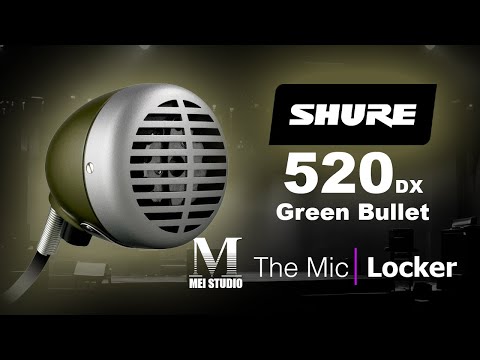 Shure 520DX Green Bullet Harmonica Microphone 2012 - Present - Black image 2