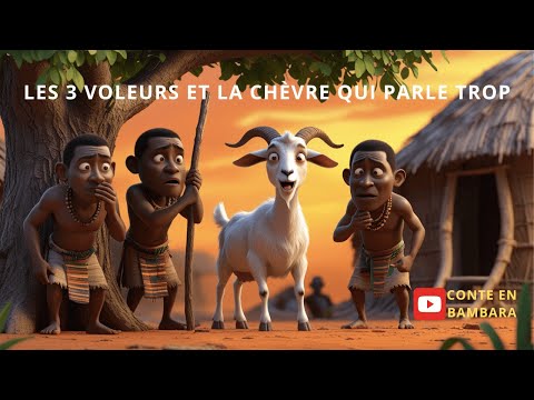 Les 3 Voleurs et la Chèvre Qui Parle Trop 🐐 | Conte africain en bambara sous-titré français