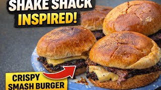 Shake Shack Style Smash Burger — First Attempt! Still Came Out Delicious 😅