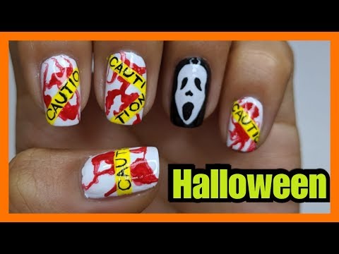 DECORACIÓN DE UÑAS CORTAS PARA HALLOWEEN ♥ NailArt By Andy