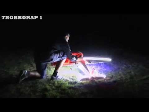 DAVE (VID) NIGHT FLYING HIS RIOT WITH FIREWORKS ON IT AT WESTON PARK RC MODEL SHOW - 2014