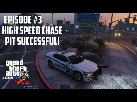 GTA V LSPDFR #3 - High Speed Chase (PIT Successful)!