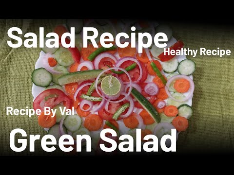 GREEN SALAD/Healthy Green Salad/Fresh Green Salad/How to make green salad/