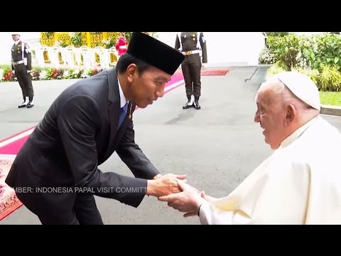 PERTEMUAN PAUS FRANSISKUS DAN PRESIDEN JOKOWI DI ISTANA