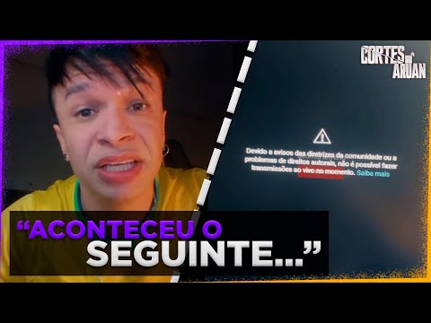 ARUAN EXPLICA O MOTIVO DE NÃO ESTAR FAZENDO LIVE - Cortes do Aruan