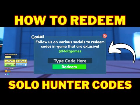 How To Redeem Codes in Solo Hunter | Solo Hunter Codes Guide | Roblox