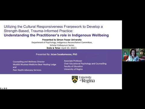 Developing strength-based trauma-informed practices & Indigenous wellbeing w/ Dr. JoLee Sasakamoose