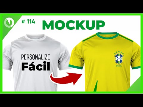 Como fazer mudar as cores de uma camiseta no Corel estilo Mockup de camiseta personalizado