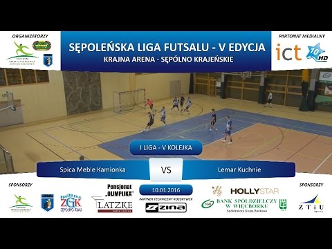 I Liga - V Kolejka: Spica Meble Kamionka - Lemar Kuchnie 1:2, 10.01.2016 r.