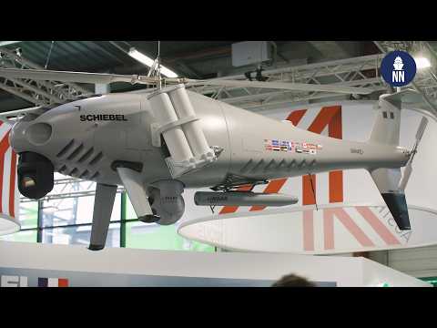 Schiebel S-100 and S-300 drones at Paris Air Show 2025