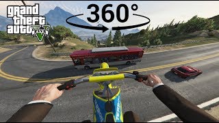 Chasing a Jet on a Dirtbike in VR - GTA V 360°