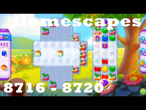 Homescapes Level 8716 - 8720 HD Walkthrough | 3 - match game | gameplay | android | ios | pc | app