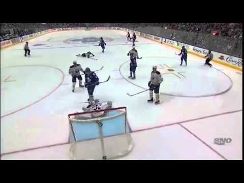 Andrey Makarov Huge Save on Jake Gardiner Buffalo Sabres @ Toronto Maple Leafs