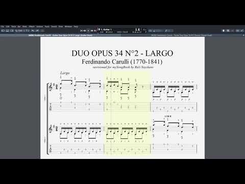 FERDINANDO CARULLI - GUITARDUO opus 34 no.2