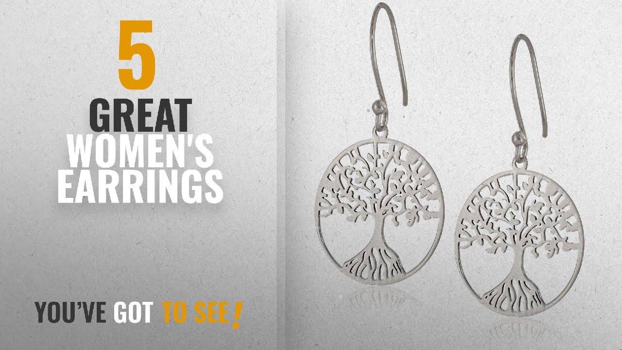 10 Best Tree Of Life Earrings [2018]: Sterling Silver Tree of Life Earrings