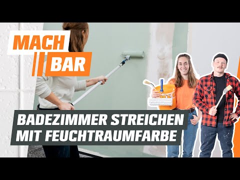 Painting bathrooms with damp-proof paint | OBI