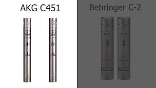 Video thumbnail for AKG C451 B ($1100) vs Behringer C-2 ($60) by CarterJRFilms