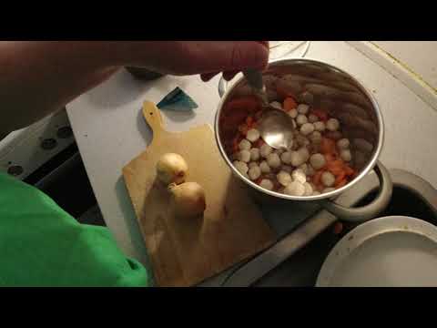 MongoTV_3893 - Mongo Madskole - Hønsebouillonsuppe Med KØDBOLLER - NUDLER - Løg - Gulerødder