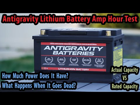 Antigravity Lithium Battery Amp Hour Discharge Test: How Much Capacity Does It Really Have?