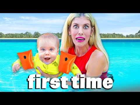 My Daughter Goes Swimming For First Time (Emotional)