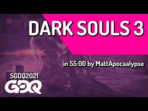 Dark Souls 3 by MattApocaalypse in 55:00 - Summer Games Done Quick 2021 Online