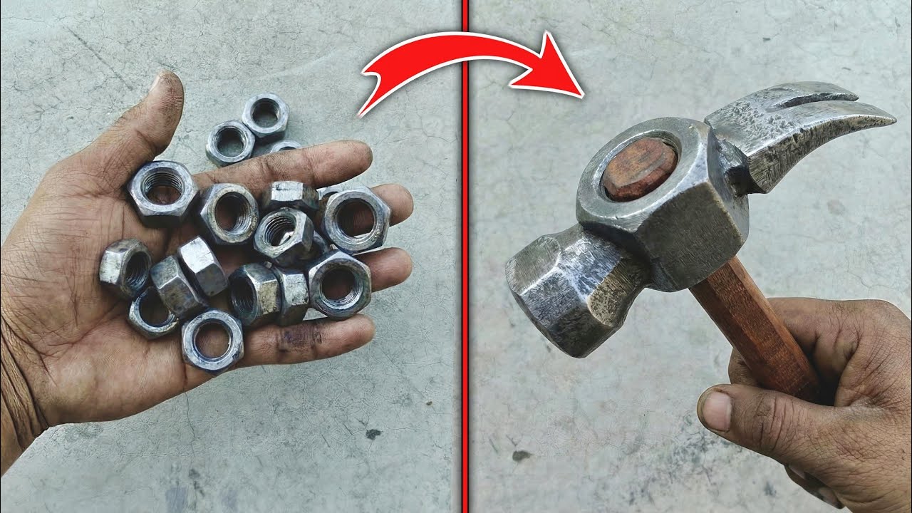 Making a Mini Hammer from an Old Nut | How To Make Hammer | Hathodi kaise banaye | mini Hathodi 