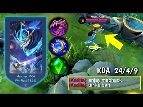 "GUSION MAPHACK!" THIS KADITA THINKS I'M USING HACK IN THIS GAME😱