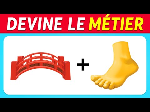 Devine le MÉTIER en ÉMOJIS | Quiz Émoji