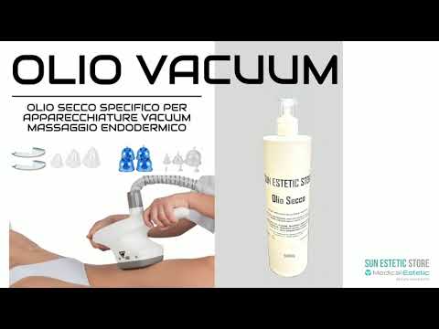 Olio vacuum specifico per apparecchiature massaggio endodermico