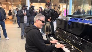 Cyberpunk Bagpiper Rocks Out At The Piano