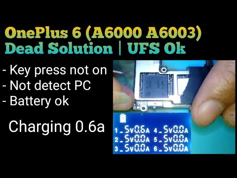 OnePlus 6 Dead Solution | Charging 0.6 Ampere @mobilecareid