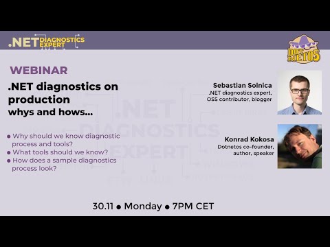 .NET diagnostics on production: whys and hows