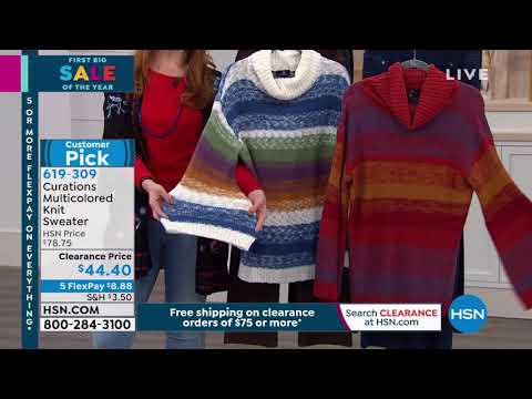 Curations Multicolored Knit Sweater