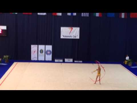 Kis Alexandra (HUN) Finals Ribbon Kalamata Cup 2014