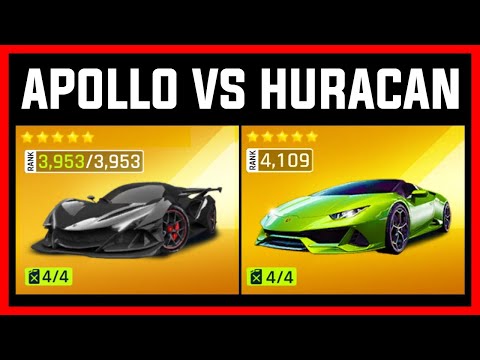 Asphalt 9 MAX Apollo IE VS MAX Lamborghini Huracan Evo