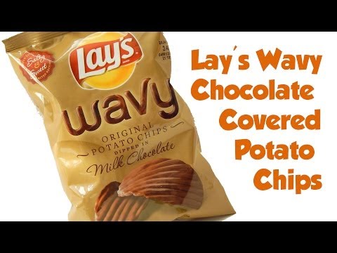 Lay's Wavy Chocolate Covered Potato Chips- Snack Break!