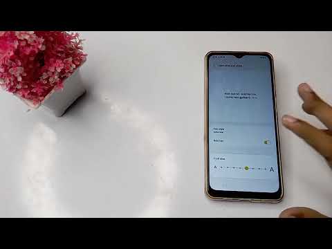 How to change font size in Samsung galaxy M 32 mobile in hindi