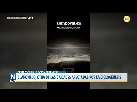Los destrozos que ocasionó la ciclogénesis en la costa atlántica │N20:30│11-05-26