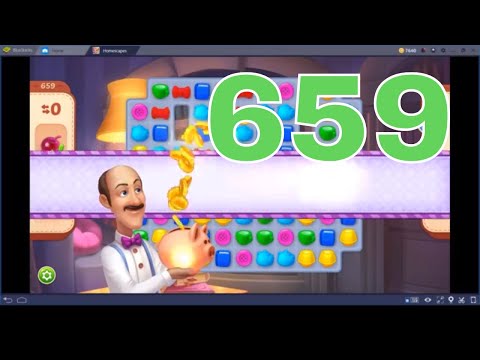 💖 Homescapes Level 659 💖 ❣️No Booster❣️