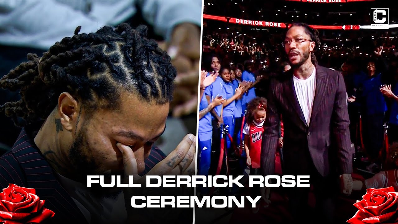 Full Derrick Rose honorary retirement ceremony | CHSN Chicago Bulls
