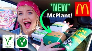 Trying McDonald's Vegan & Vegetarian Menu! *NEW!! McPlant* Taste Test (UK Edition)