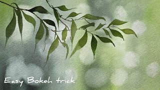 The Easiest Way to Create Soft Bokeh in Watercolor / Step-by-step 