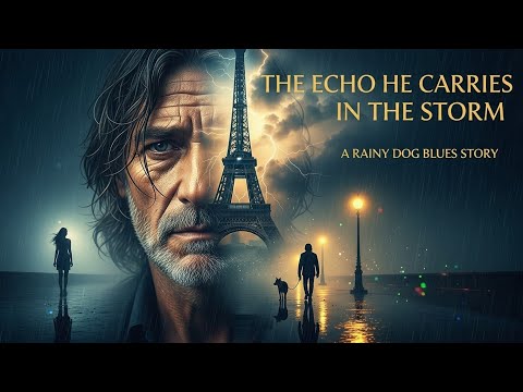 The Echo He Carries in the Storm 🌧️ Emotional Cinematic Blues Rock Ballad | Rainy Dog Blues Radio