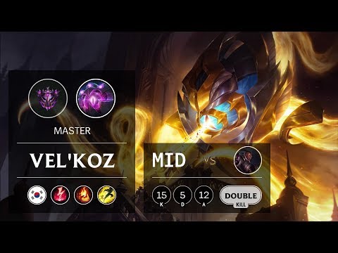 Vel'Koz Mid vs Lucian - KR Master Patch 9.14
