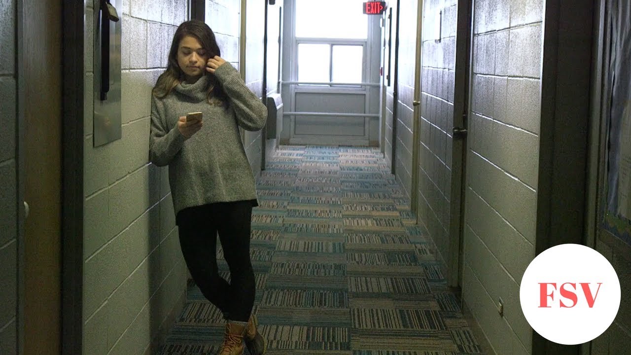 Girl Texting on Phone - Free Stock Video