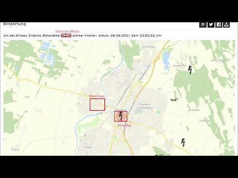 42kA Blitzeinschlag / Ordentlicher Knall / Weilheim Oberbayern / Naheinschlag