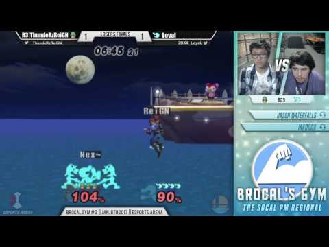 Brocal's Gym #3: Losers Finals ft. R3|ThundeRzReiGN (Donkey Kong, Falcon) VS Loyal (Game n Watch)