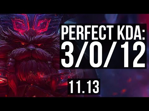 ORNN vs CAMILLE (TOP) | 3/0/12, 600+ games, Rank 14 Ornn | KR Challenger | v11.13